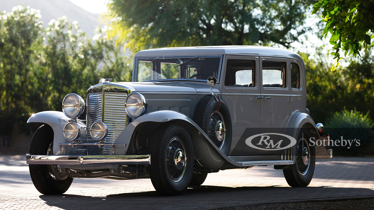 1932 Marmon Sixteen Five-Passenger Sedan by LeBaron available at RM Sotheby’s Arizona Live Auction 2021